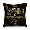 2 Piece Set Black Gold Cushion Covers