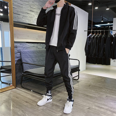 Men Streetwear Fitness Tracksuit