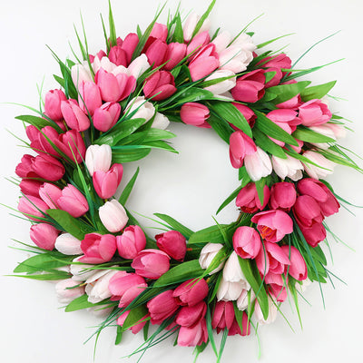 Tulip Garland Wreath Wall Door Hanging