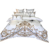 High End Embroidery Silk Bedding 4 Pce Set