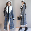 Checked Waist Cotton Coat