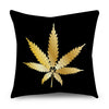 2 Piece Set Black Gold Cushion Covers