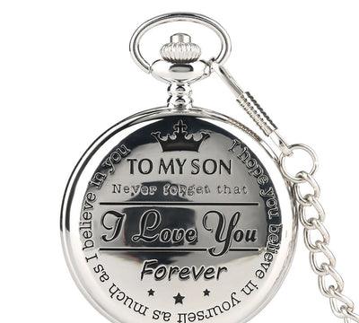 To My Son I Love You Forever Pocket Watch Gift Set