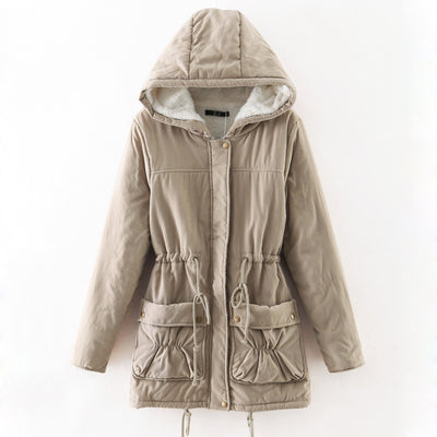 Ladies Hooded Cotton Jacket