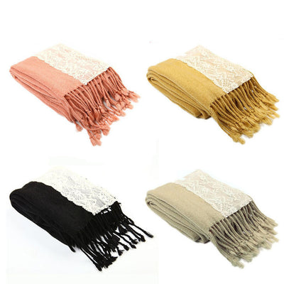 Solid Color Cashmere Scarf Shawl