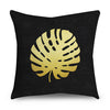 2 Piece Set Black Gold Cushion Covers