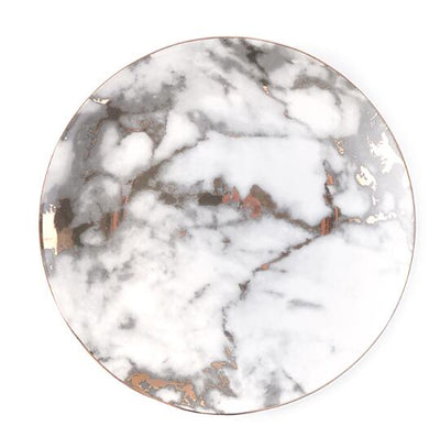 Luxury Golden Rim Marbled Plate