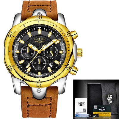 LIGE Men's Quartz Watch