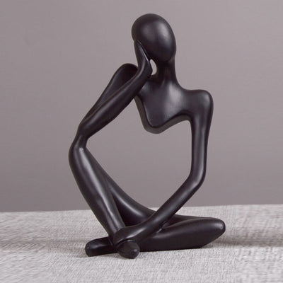 Thinker Statue Abstract Figure