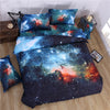 Starry sky print four-piece bedding