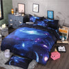 Starry sky print four-piece bedding