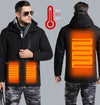Men Women Winter Thick USB Heating Jacket