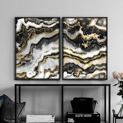 Black & Gold Canvas Wall Art