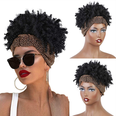 African Hair, Band, Turban Chemical Fiber Wig