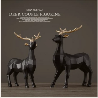 Deer Figurines 2 Pce Set