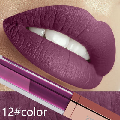 24 Color Make Up Liquid Lipstick Waterproof Mate Lip Long Lasting Matte Lip Gloss Black Blue Nude Lipstick