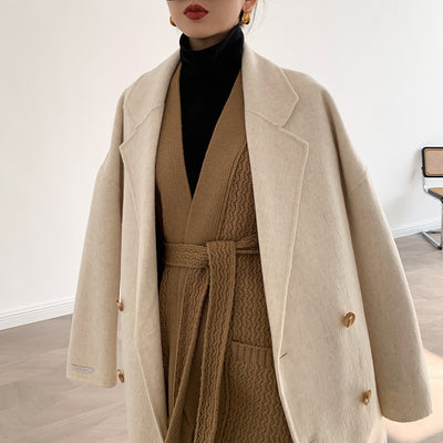 Long Double-sided Wool Coat