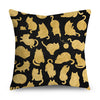 2 Piece Set Black Gold Cushion Covers