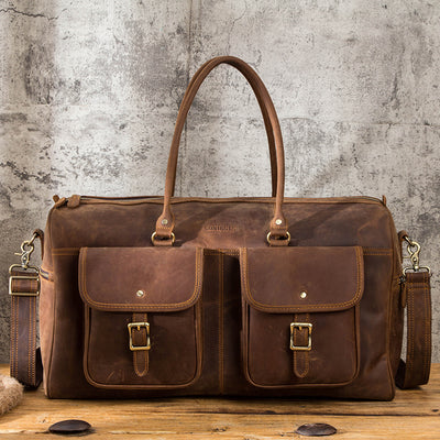 Large Capacity Leather Travel Bag