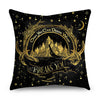 2 Piece Set Black Gold Cushion Covers