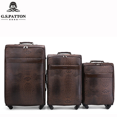 Leather Business Travel Suitcase