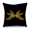 2 Piece Set Black Gold Cushion Covers