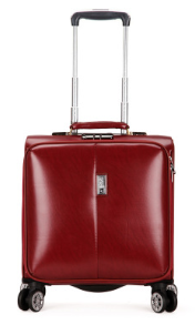 Business Leather Travel Suitcase