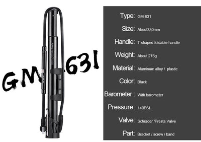 High-Pressure Bicycle Pump