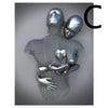 Metal Figure Statue Art Canvas Painting