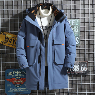 Men's Thick Down Jacket Mid Length