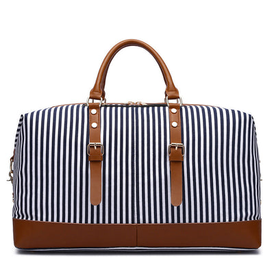 Striped Portable Travel Bag