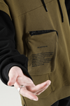 Street Pocket Stitching High-Collar Sweater