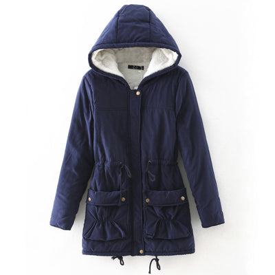 Ladies Hooded Cotton Jacket