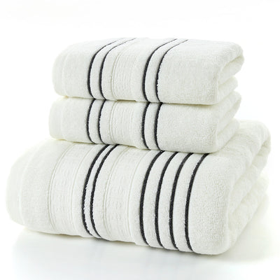 3 Pce Pure Cotton Bath Towel Set