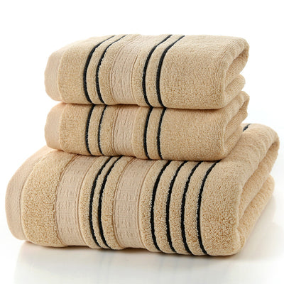 3 Pce Pure Cotton Bath Towel Set