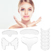 11PCS Reusable Silicone Anti Wrinkle Facial Pad Face Neck Eye Sticker