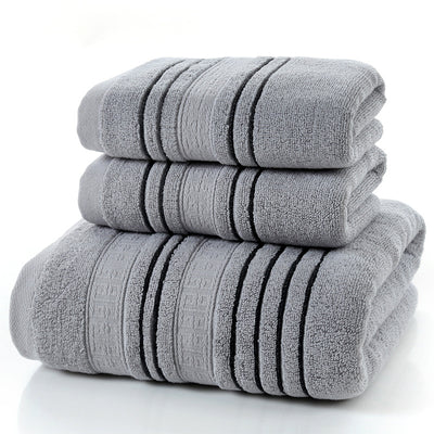 3 Pce Pure Cotton Bath Towel Set