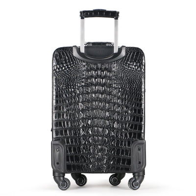 Real leather Crocodile Pattern Suitcase