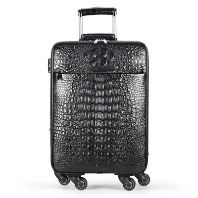 Real leather Crocodile Pattern Suitcase