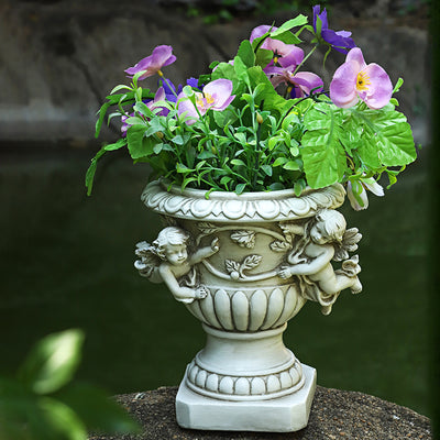 Creative Angels Resin Flower Pot