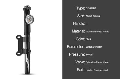 High-Pressure Bicycle Pump