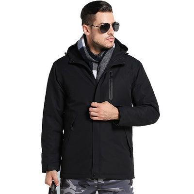 Men Women Winter Thick USB Heating Jacket