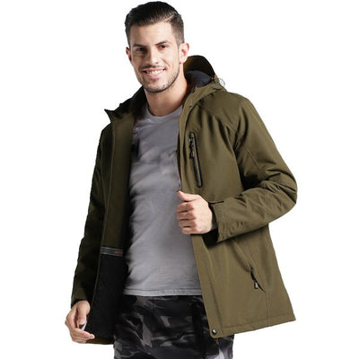 Men Women Winter Thick USB Heating Jacket