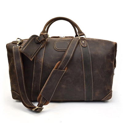 Genuine Leather Luggage Handheld Bag