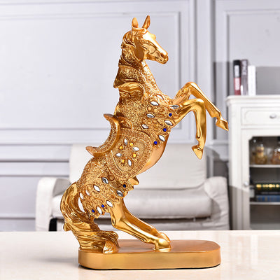 War Horse Resin Statue