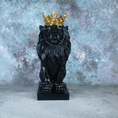 Crown Lion Ornament Statue