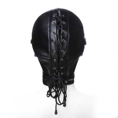 Bondage Headgear, Eye Mask and Mouth Plug