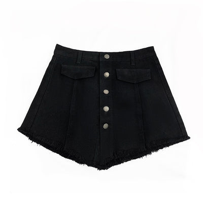 A-line Denim Shorts