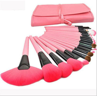 24 Logs Black Makeup Brush Set