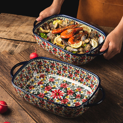 Rectangular Ceramic Baking Tray